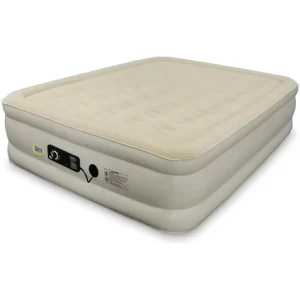 Raised Air Mattress with Never Flat Pump | Luxury Inflatable Mattress with Built in Air Pump to Ensure a Good Night’s Rest